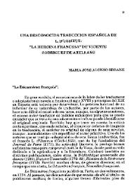 Una desconocida traducción española de L. D'Ussieux: 'La Heroína Francesa' de Vicente Rodríguez de Arellano