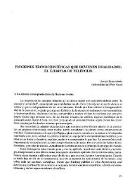 Ficciones tecnocientíficas que devienen realidades: el ejemplo de Telépolis