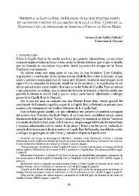 Anexión a la Capilla Real de Granada de las dos terceras partes
de las rentas y frutos de las abadías de Alcalá la Real y Jerez de la
Frontera y de...