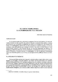 El azote tembloroso: la autobiografía y la ficción 