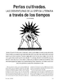 Perlas cultivadas. Las desventuras de la crítica literaria a través de los tiempos 