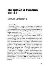 De nuevo a Páramo del Sil 