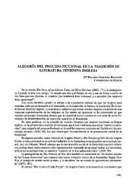 Alegoría del proceso ficcional en la tradición de la literatura femenina inglesa