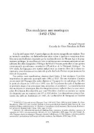 Des mudejares aux morisques (1492-1526)