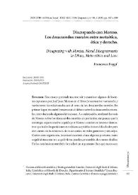  Discrepando con Moreso. Los desacuerdos morales entre metaética, ética y derecho
