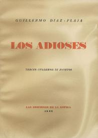 Los adioses. Tercer cuaderno de sonetos