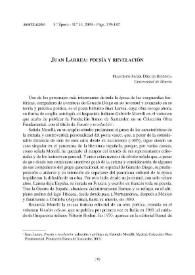 Juan Larrea: poesía y revelación