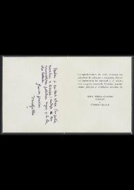 Tarjeta de Irene Guillén a José Carlos Rovira. Málaga, enero de 1984