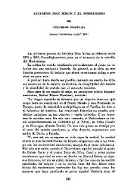 Salvador Díaz Mirón y el modernismo 