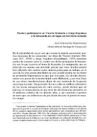 Poesia y palimpsesto en Vicente Quirarte y Jorge Esquinca o Ia busqueda de un Iugar en territorio minado