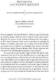 Entrevista con Vicente Quirarte