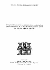 Imaginación material y estructuras antropológicas de lo imaginario en la poesía de la primera época de Manuel Alonso Alcalde