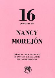 16 poemas de Nancy Morejón. Leídos el 7 de mayo de 2025 durante su estancia como poeta en Residencia [de Estudiantes]