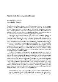 Patricio de la Escosura, crítico literario