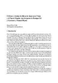 Críticas y reseñas de libros de viajes en el Viejo y el Nuevo Mundo: tras los pasos de Enrique Gil y Carrasco y Manuel Payno