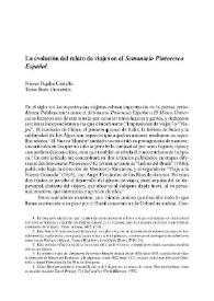 La evolución del relato de viajes en el Semanario Pintoresco
Español