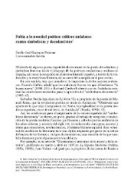 Fobia a la novedad poética: críticos andaluces contra simbolistas y decadentistas
