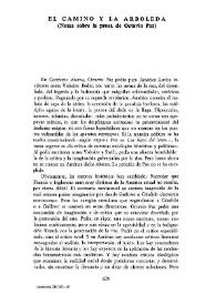 El camino y la arboleda. (Notas sobre la prosa de Octavio Paz) 