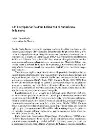 Las discrepancias de doña Emilia con el cervantismo de la época