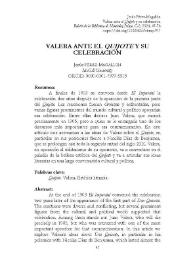 Valera ante el 'Quijote' y su celebración