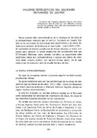 Valores novelísticos del mejicano Fernández de Lizardi