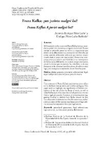 Franz Kafka: ¿un jurista 'malgré lui'?