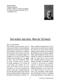 Sociedad secreta: Marcel Schwob