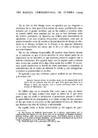 Pío Baroja, corresponsal de guerra (1903) 