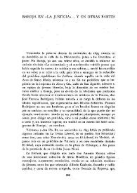 Baroja en 'La Justicia'… y en otras partes   
