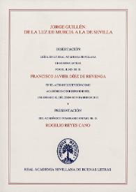 Jorge Guillén: De la luz de Murcia a la de Sevilla