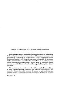 Carlos Clementson y la poesía como necesidad