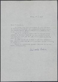 Carta de Antonella Bodini a José Carlos Rovira. Roma, 27 de febrero de 1980
