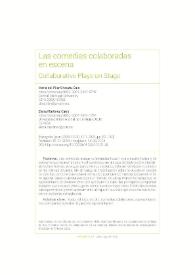 Las comedias colaboradas en escena 