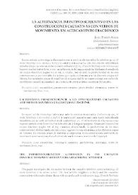La alternancia infinitivo-subjuntivo en las construcciones causativas con verbos de movimiento: un acercamiento diacrónico