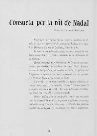Consueta per la nit de Nadal 