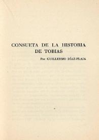 Consueta de la historia de Tobías 