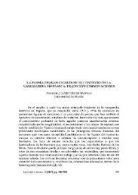 La poesía de Juan Chabás en el contexto de la vanguardia hispánica: tradición e innovaciones 