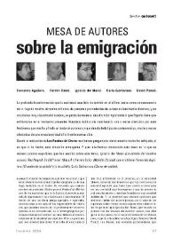 Mesa de autores sobre la emigración