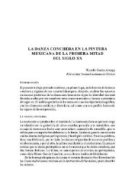 La danza conchera en la pintura mexicana de la primera mitad del siglo XX