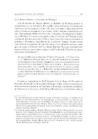 Alonso Zamora y el Instituto de Filología 