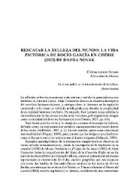 Rescatar la belleza del mundo: la vida pictórica de Rocío García en 'Chérie' (2023) de Dazra Novak 

