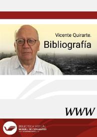 Vicente Quirarte. Bibliografía