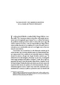 La melancolía y sus remedios fugitivos en la poesía de Vicente Quirarte