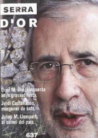 Portada de Serra d'Or. Núm. 637, gener 2013