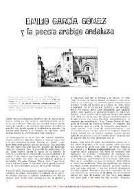 Emilio García Gómez y la poesía arábigo-andaluza