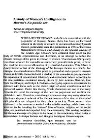 A Study of Women's Intelligence in Moreto's 'No puede ser'