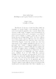 Mirror on the Stage: (Ref)Ekphrasis and Agustín Moreto's 'La loa de Juan Rana'