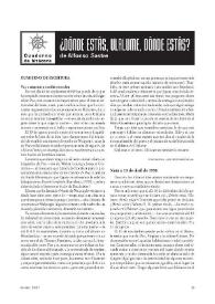 Cuaderno de bitácora. ¿Dónde estás, Ulalume, dónde estás?