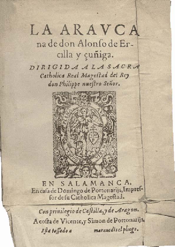 La Araucana / de Alonso de Ercilla y Zúñiga | Biblioteca Virtual Miguel de Cervantes