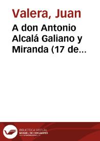 Portada:A don Antonio Alcalá Galiano y Miranda (17 de diciembre de 1888)